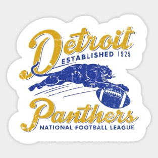 Detroit Panthers Football Sticker